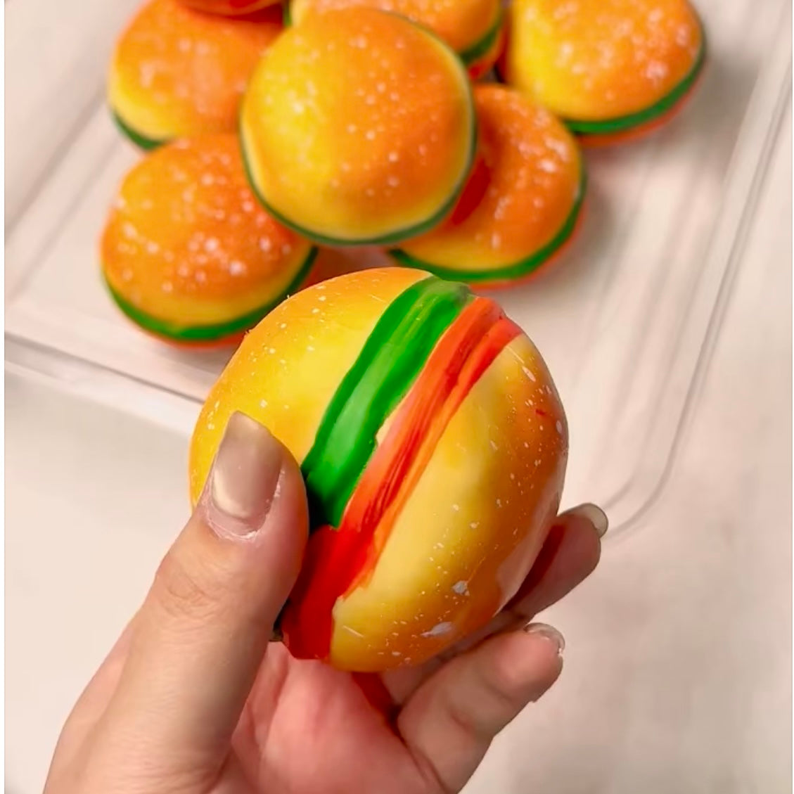 Chunky Crunchy Burger Stress Ball Fidget Toy