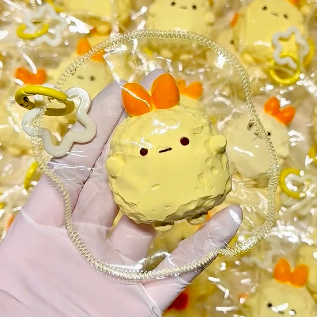 Clay-like texture shrimp baby taba squishy toy🍤