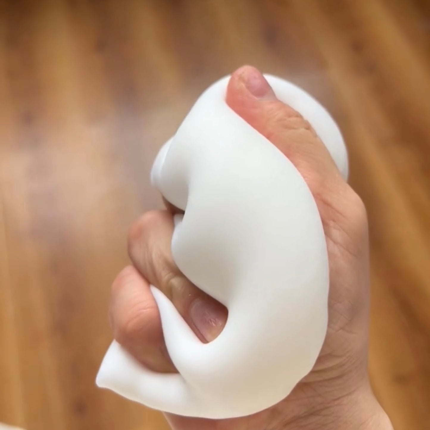 Flocked white pillow taba squishy toy (130g) - Charming Cheese