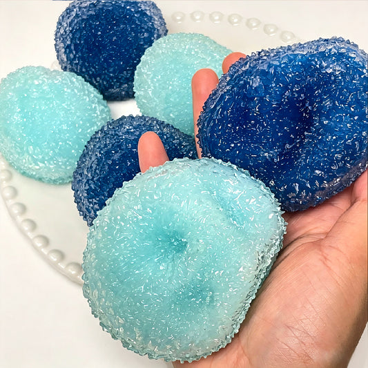 Icy Bayberry Red/ Blue/ Pink Slush Stress Ball Handmade Fidget Toy
