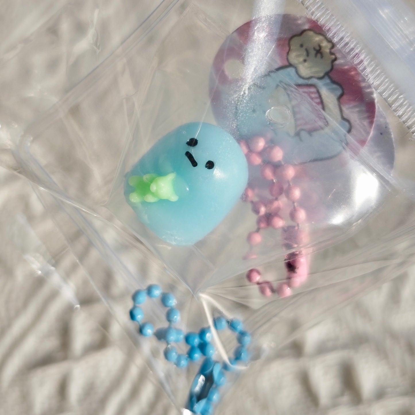 Sumikko Gurashi mini taba squishy toy pendant - Charming Cheese