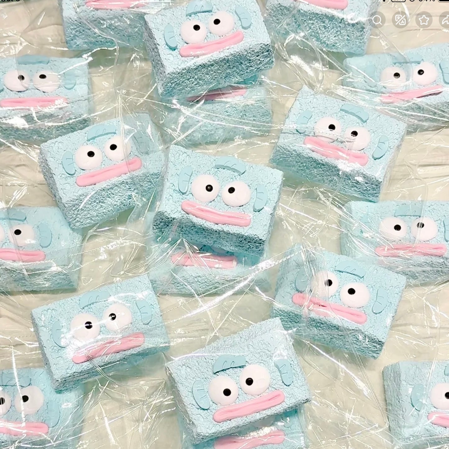 Hangyodon Blue Ugly Fish Toast Clay-like Texture Taba Squishy Toy (180g)