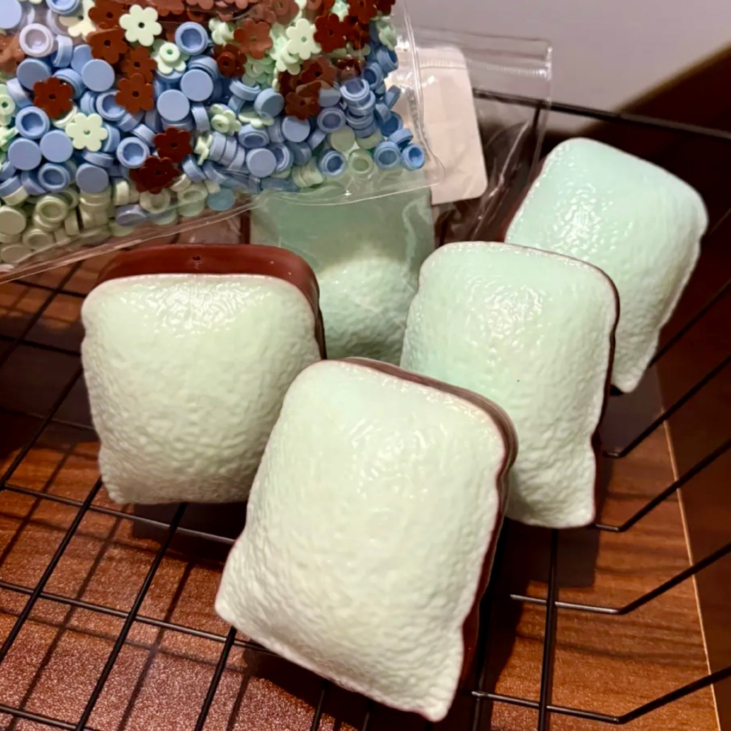 Toast Slices Building Block Handmade Stress Ball