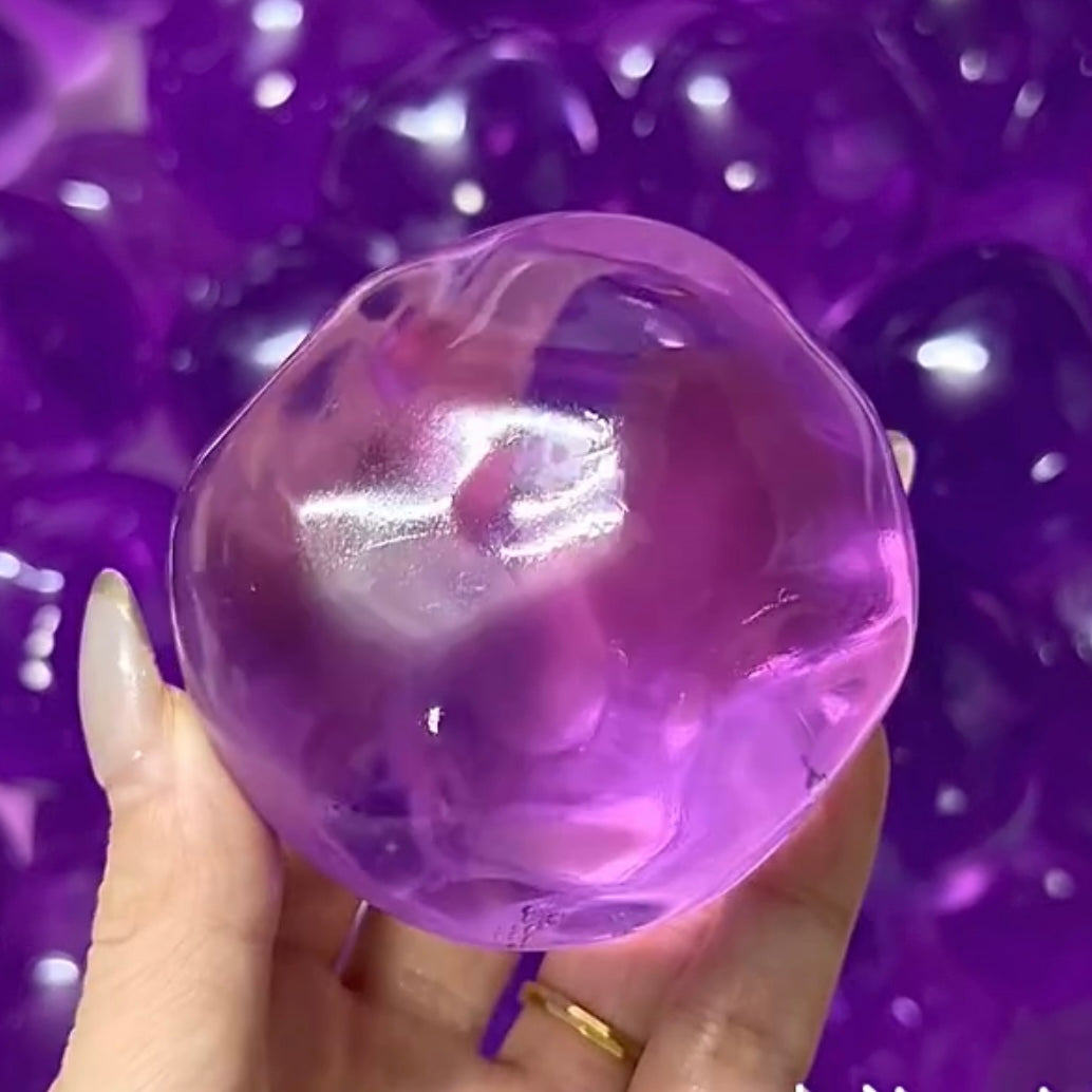 Green Grape /Purple Grape /Ocean Blue Coconut Oil Malleable Handmade Stress Ball