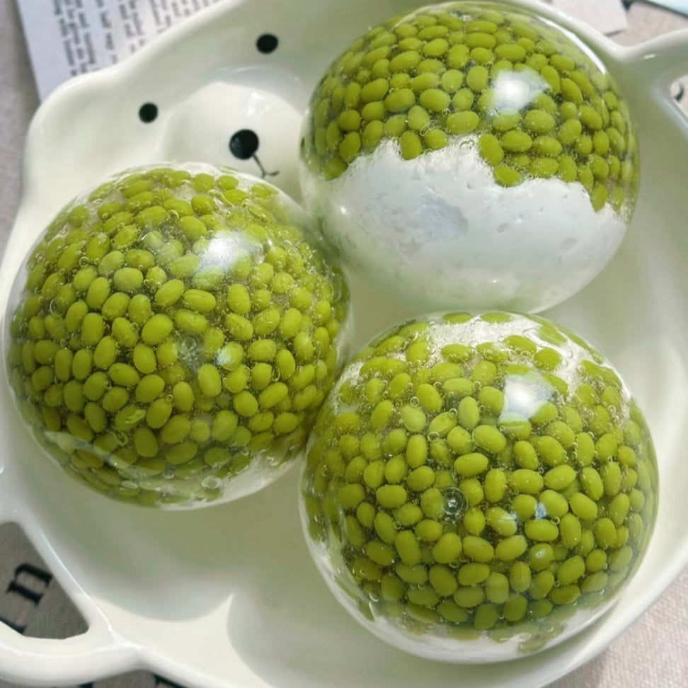 Mung Bean Milk Ice Zip-tie Stress Ball Fidget Toy - Charming Cheese