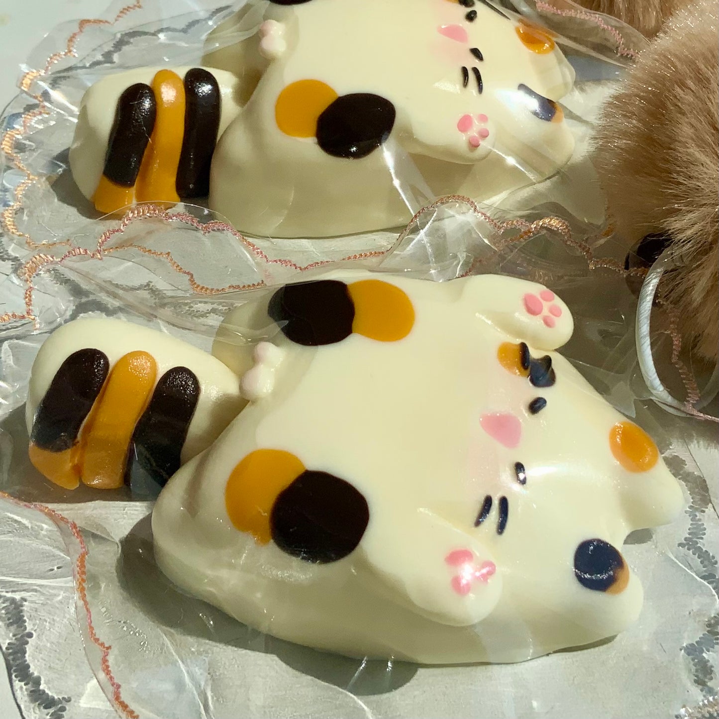 Adorable Calico Cat Taba Squishy Toy - Charming Cheese