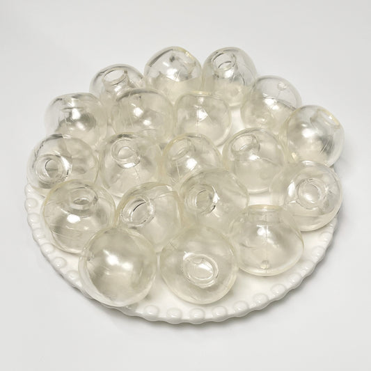 Clear Stress Ball Skin Pack of 10 with Stopper (4cm)