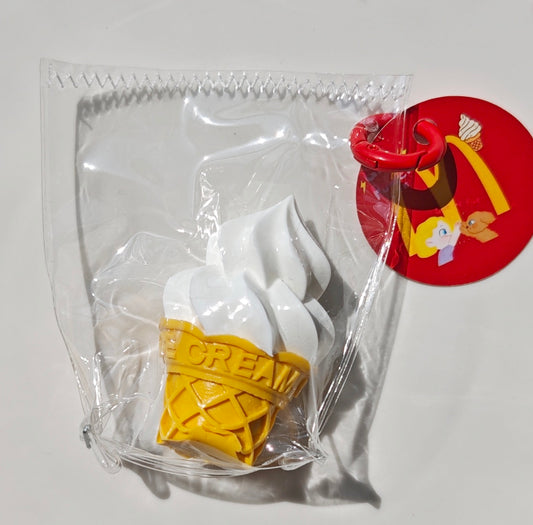 Ice cream taba squishy toy pendant - Charming Cheese