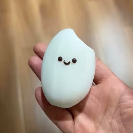 Flocked a grain of rice taba squishy toy
