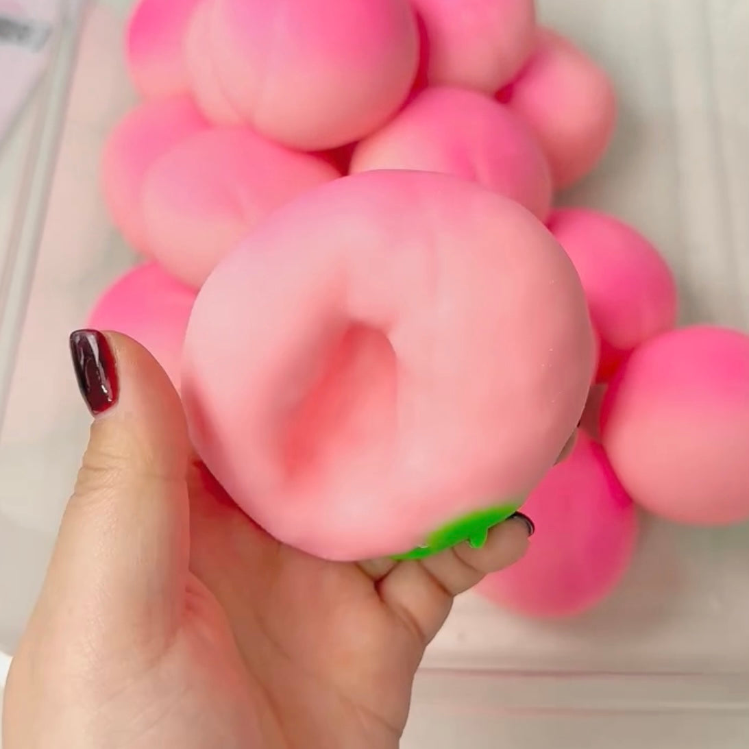 Crunchy Chubby Peach Stress Ball Fidget Toy