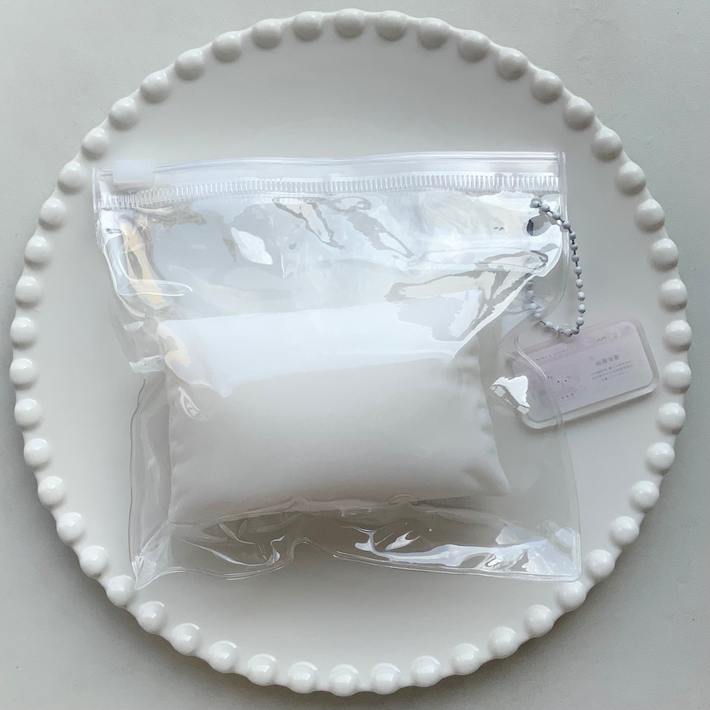 Flocked white pillow taba squishy toy (130g) - Charming Cheese