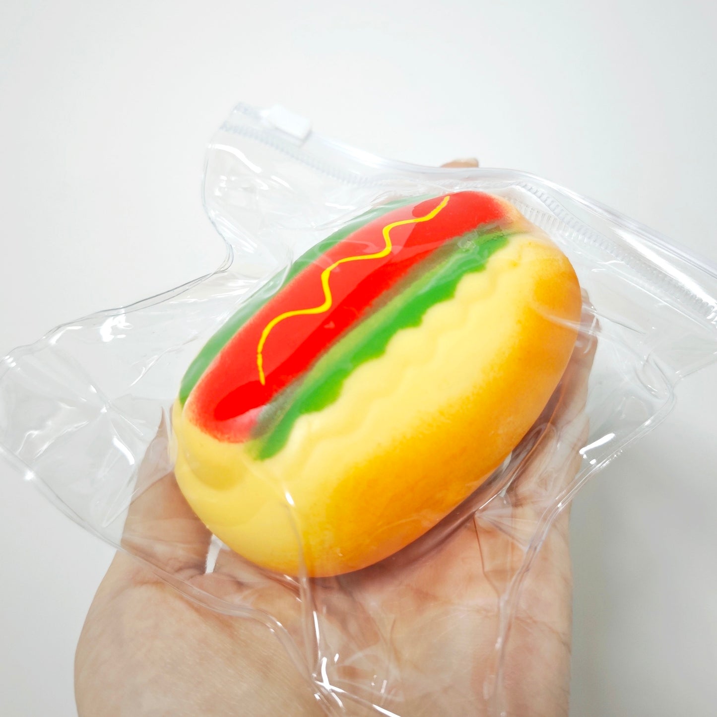 Yummy Hot Dog Crunchy Stress Ball Fidget Toy - Charming Cheese
