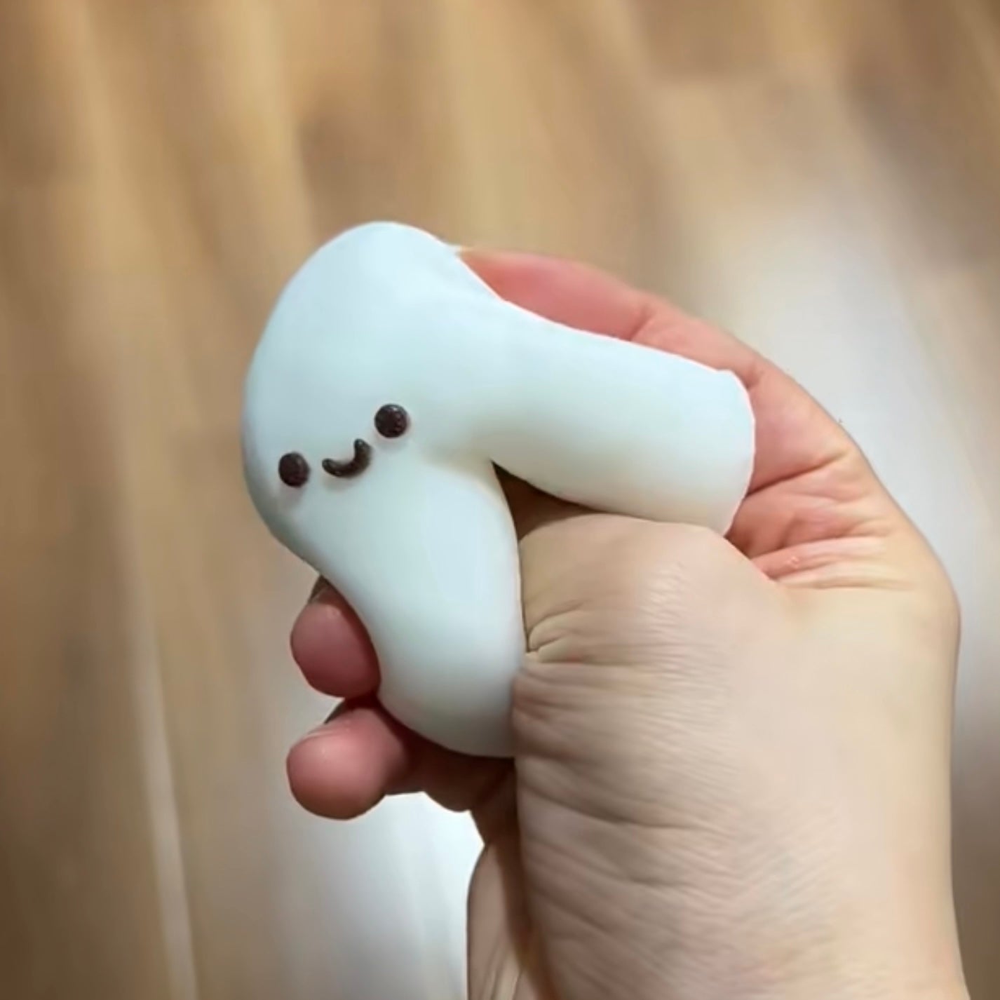 Flocked a grain of rice taba squishy toy