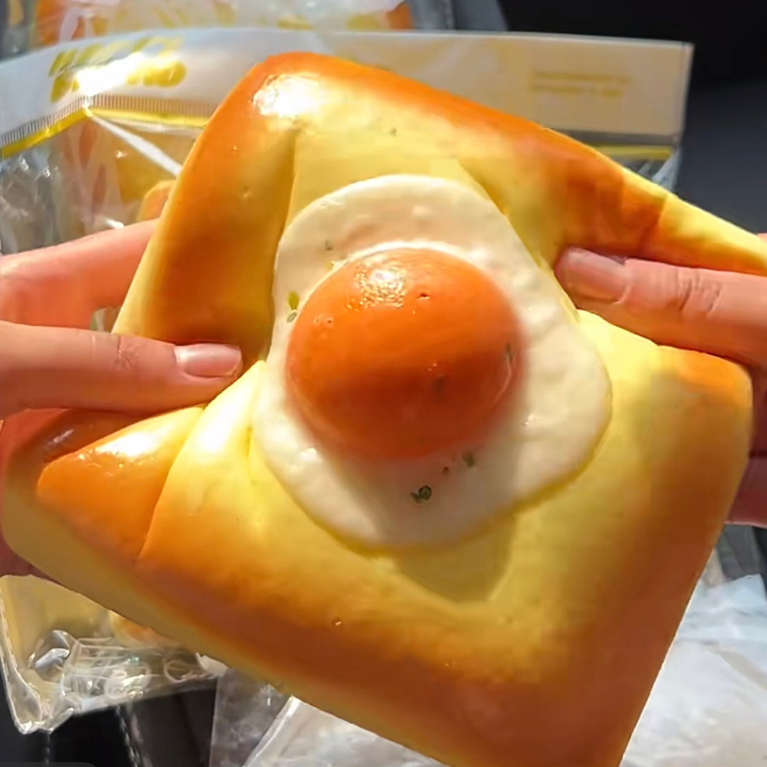 Square Egg Toast Stress Relief Slow-rising Squishy Toy