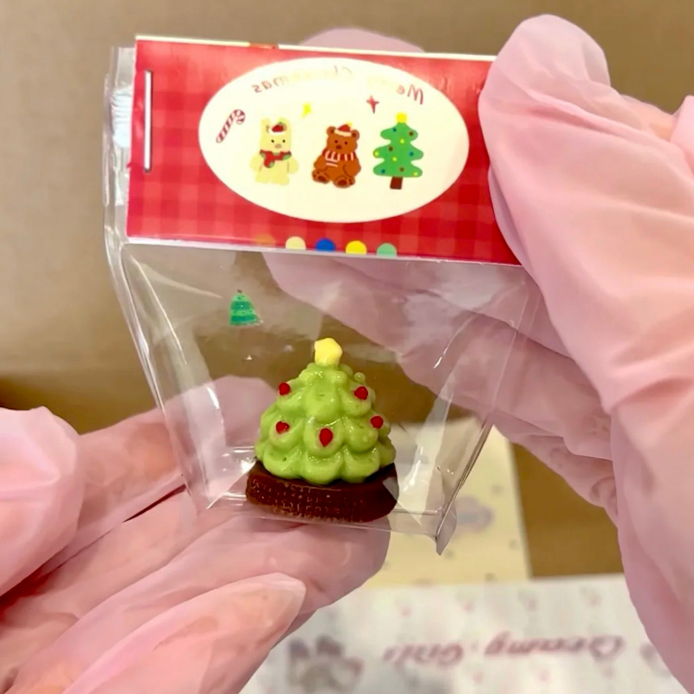 Mini Cute Christmas Tree Taba Squishy Toy Pendant