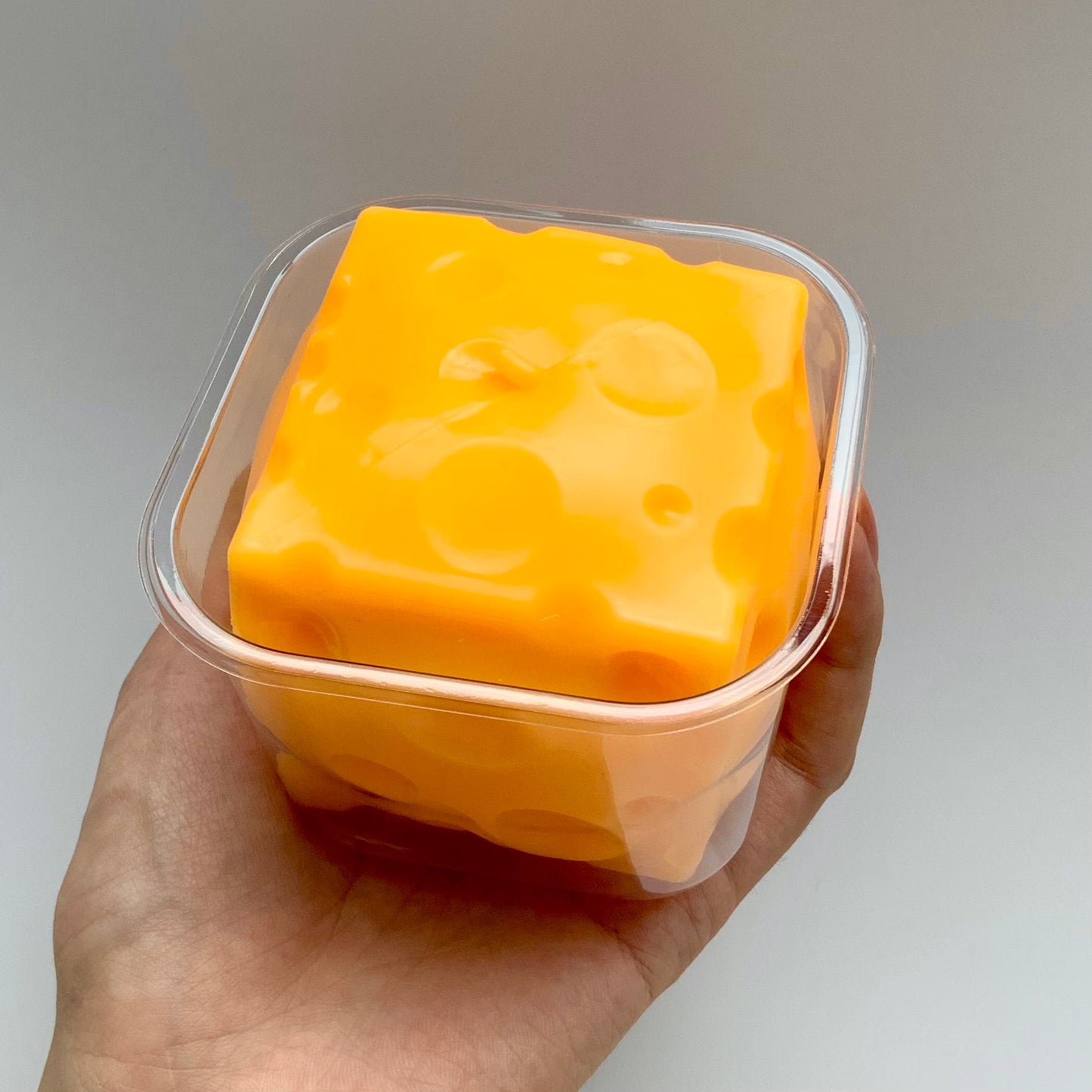 Crunchy Savory Cheese Cube Stress Ball Fidget Toy (6cm)