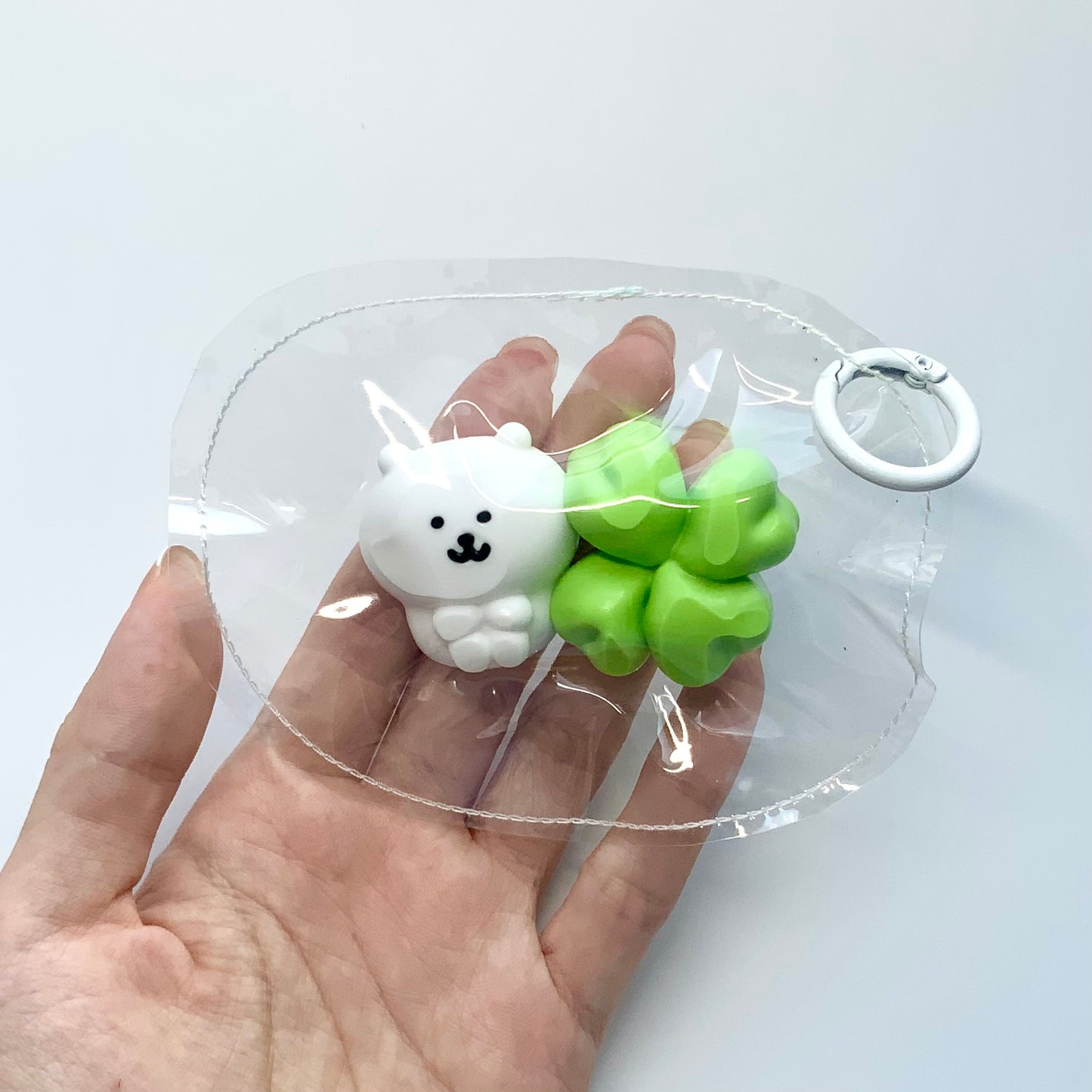Cute Clay-like Texture Lucky Bear Clover Taba Squishy Toy