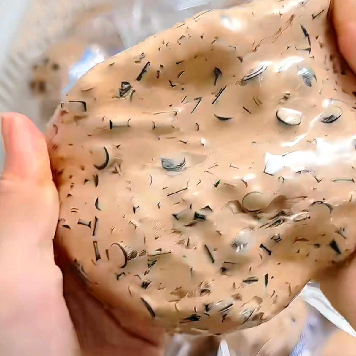 Crunchy Bubble Tea Stress Ball Zip-tie Fidget Toy (5cm ball skin) - Charming Cheese