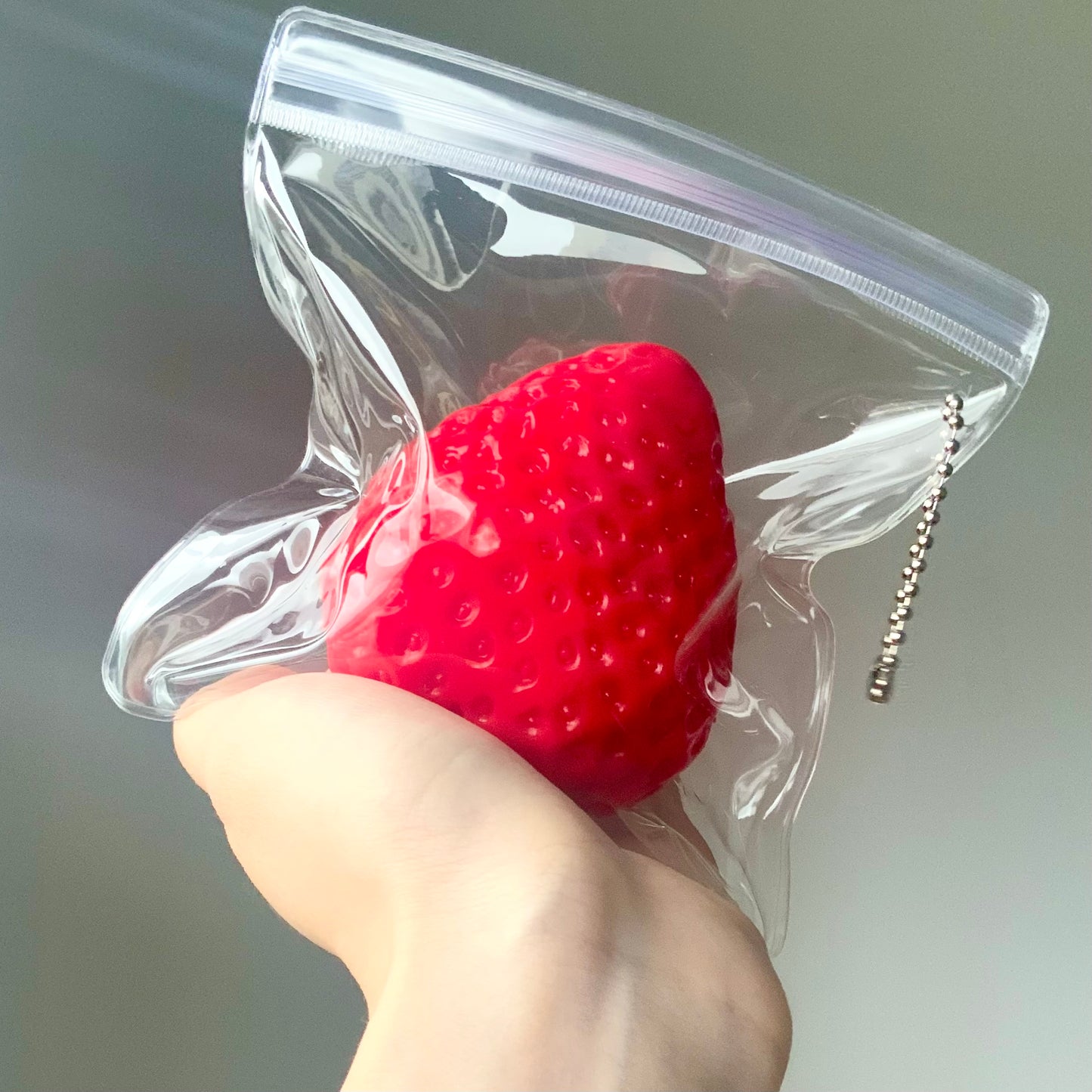 Big Strawberry Taba Squishy Toy (120g+-) - Charming Cheese