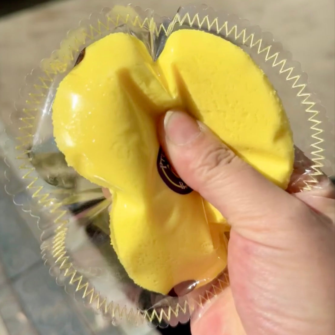 Stitched-edge cute banana taba squishy toy