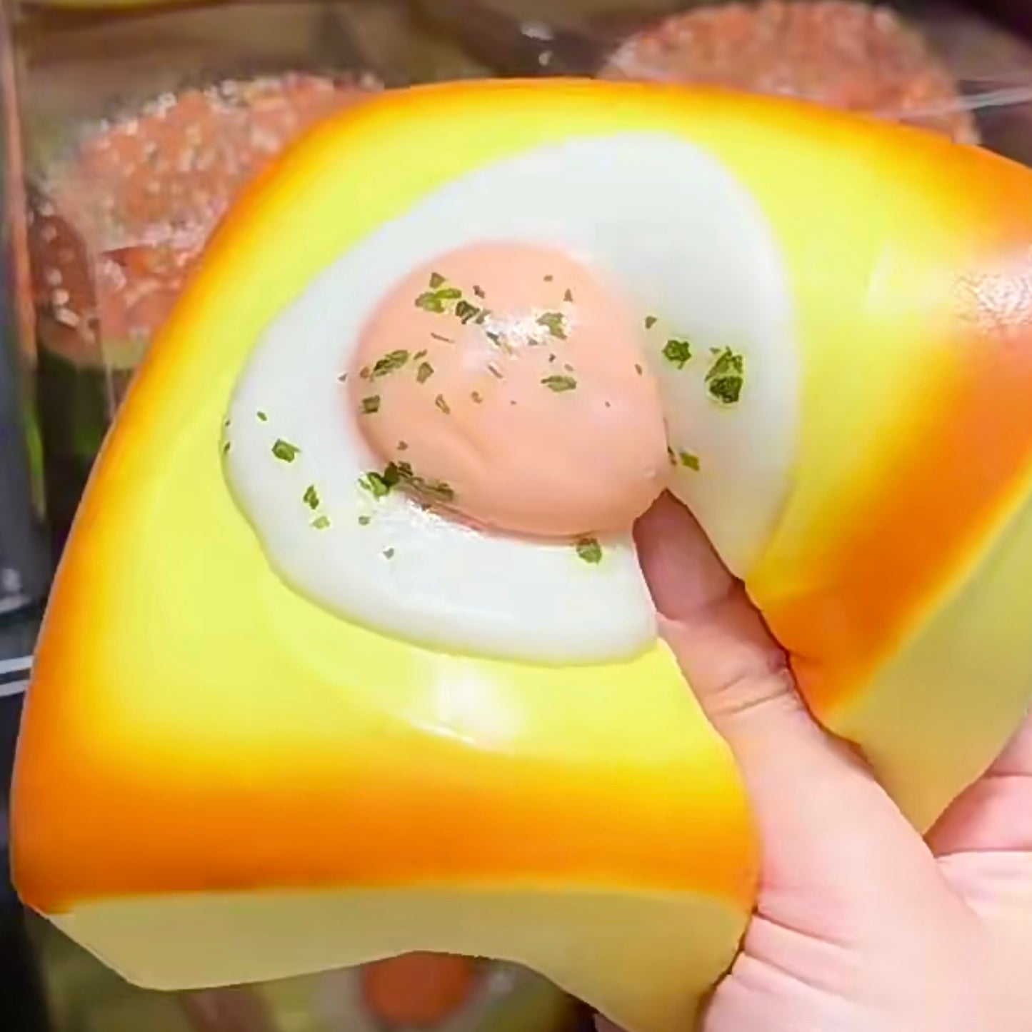 Square Egg Toast Stress Relief Slow-rising Squishy Toy