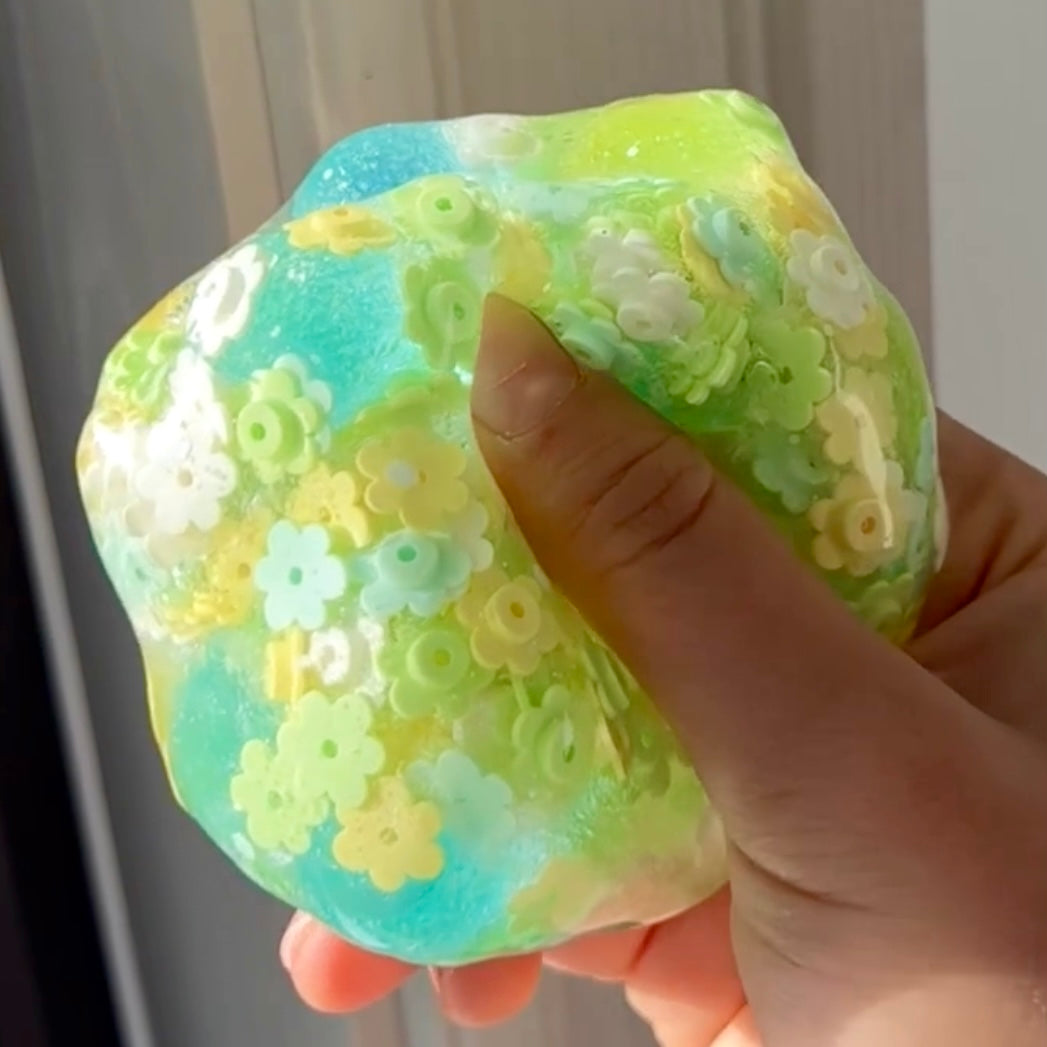 Mint Melon Flower Sugar Ball Handmade Stress Ball