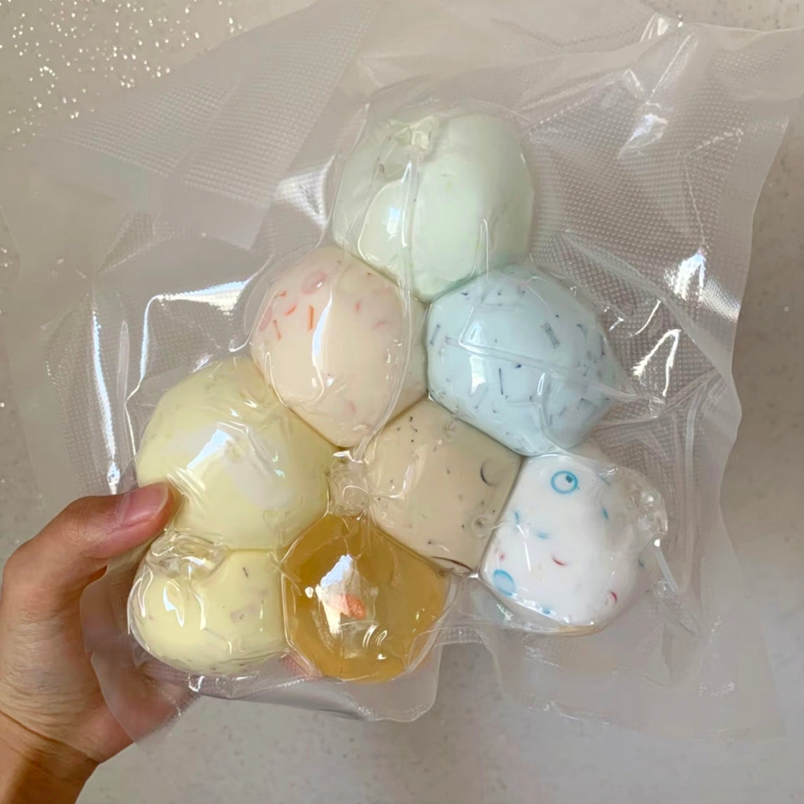 Cute Mini Random Selection of Multiple Styles Stress Ball Fidget Toy (4cm) - Charming Cheese