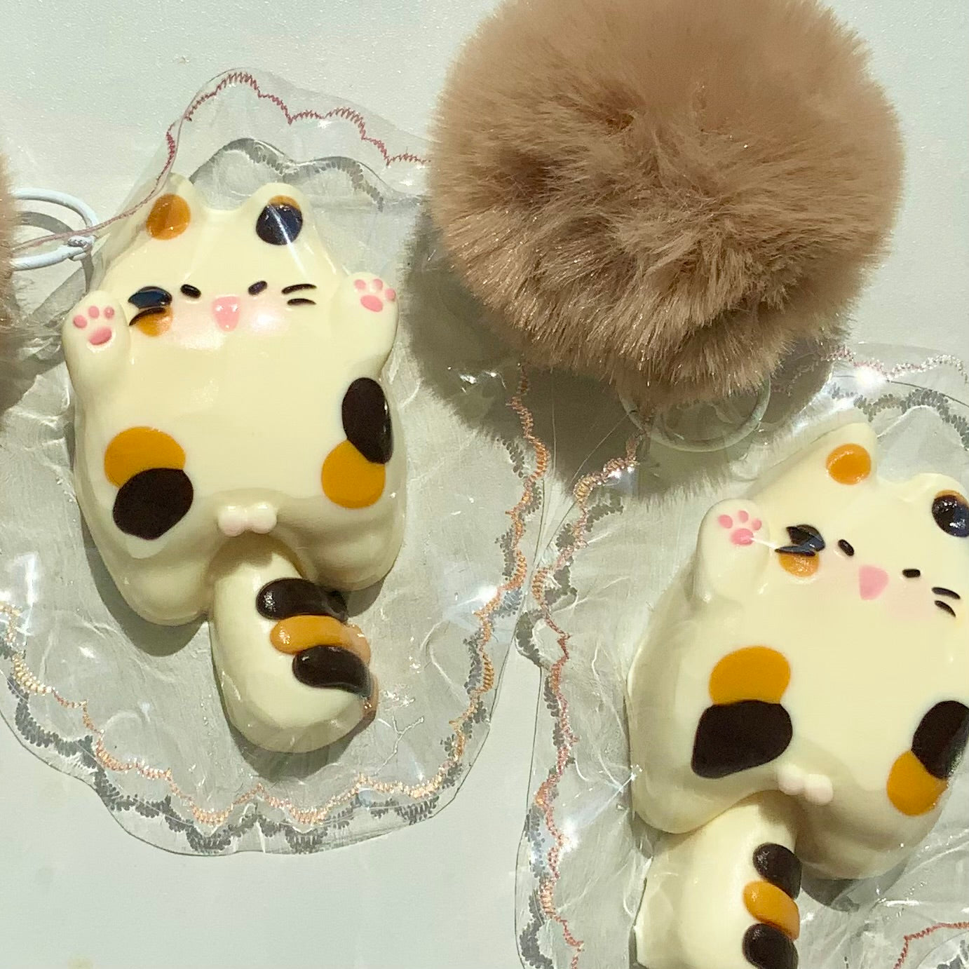 Adorable Calico Cat Taba Squishy Toy - Charming Cheese