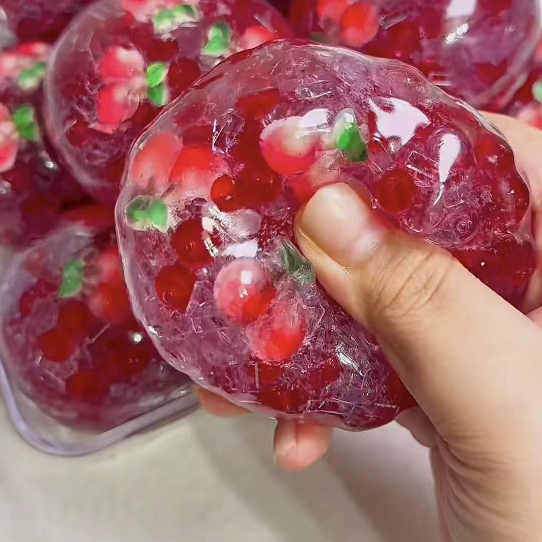 Gel Ice Stick Black Cherry Stress Ball Fidget Toy