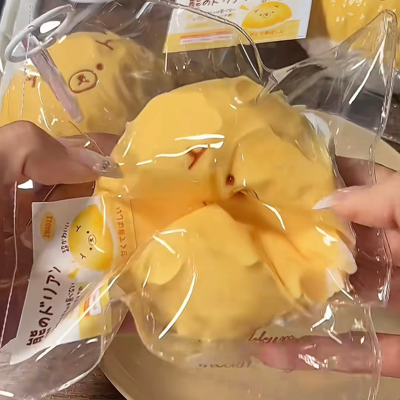 Frozen Butter Texture Durian Bear Taba Squishy Toy (190g) - Charming Cheese