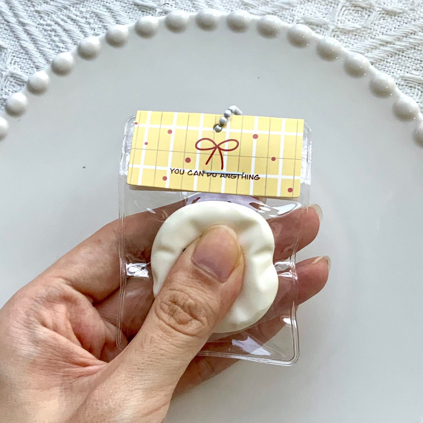 Soft Little Siamese Cat Dumpling Taba Squishy Toy Pendant