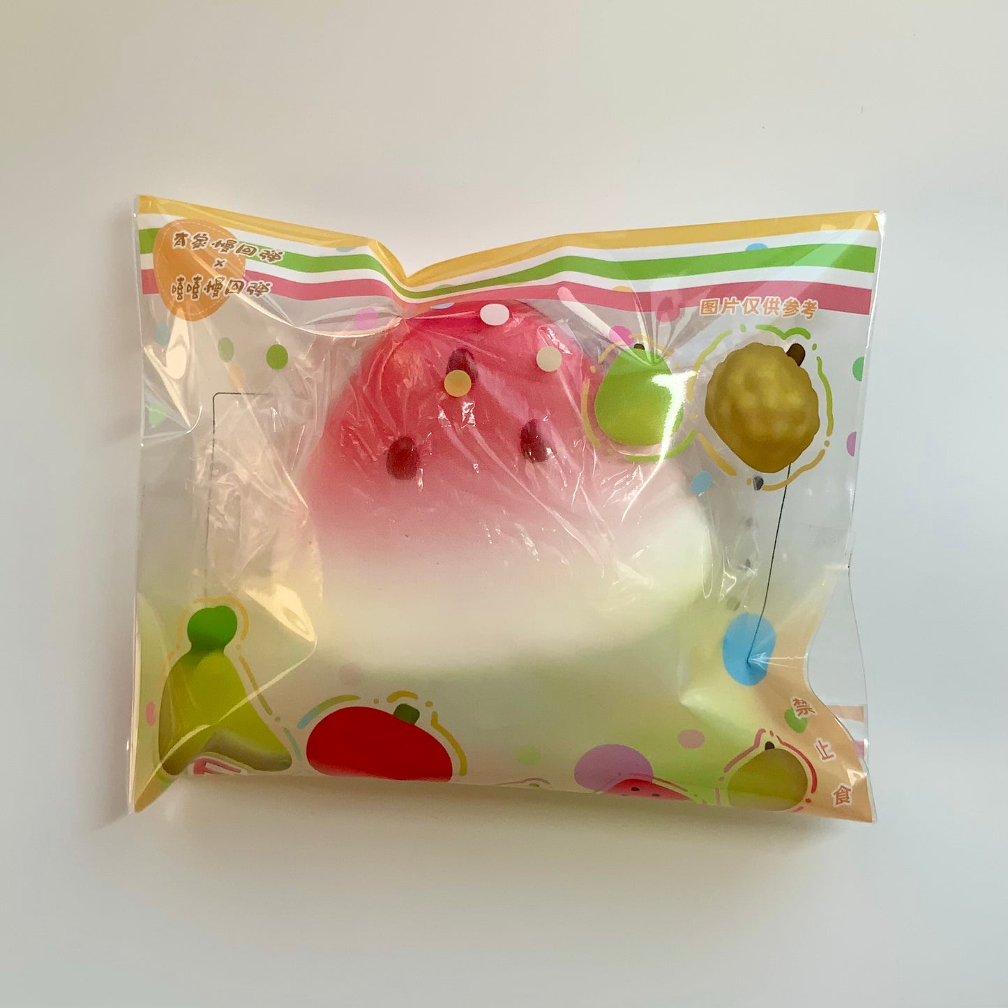 Summer triangular watermelon slice slow rising squishy toy - Charming Cheese