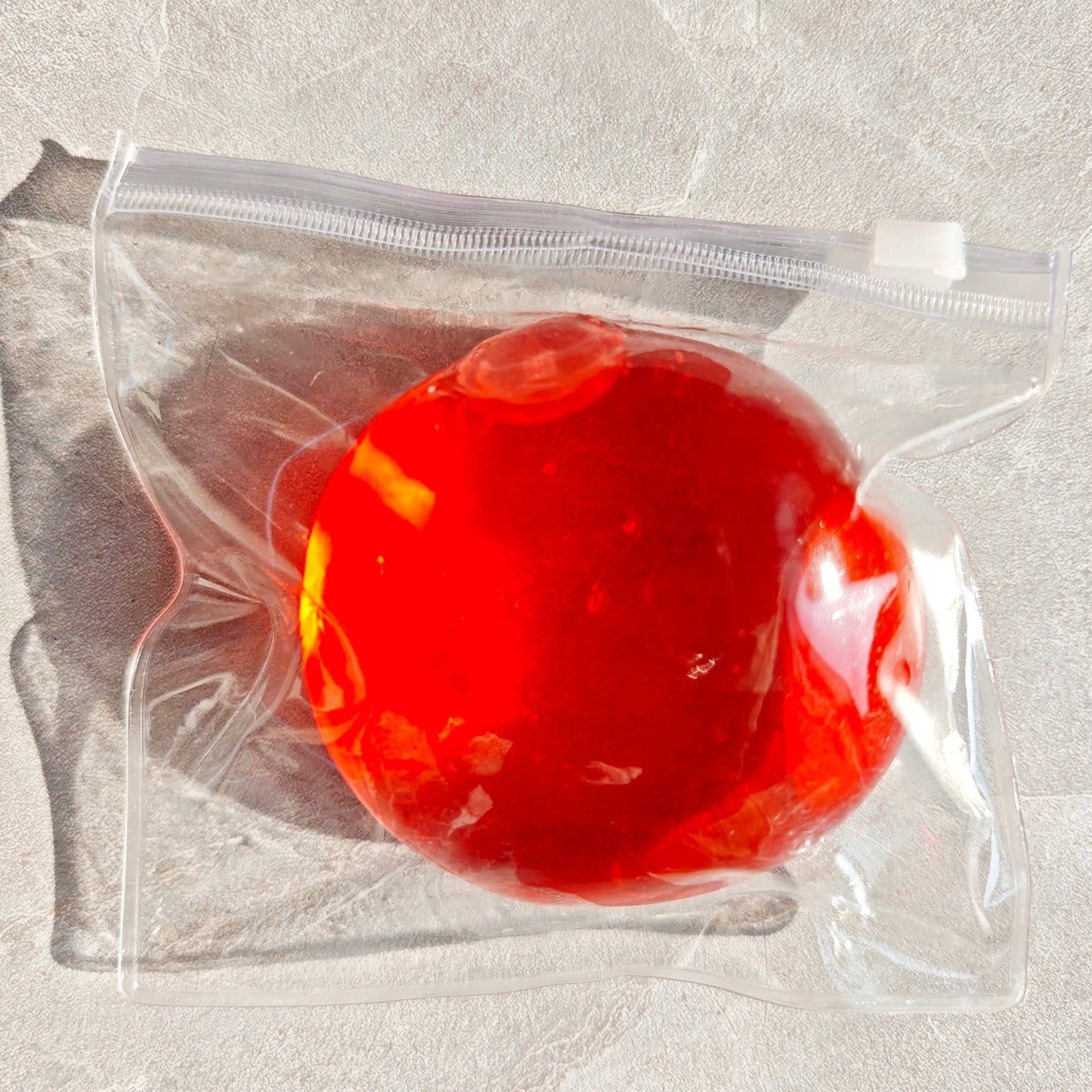 Green /Purple /Clear Blue Soft Coconut Oil Malleable Handmade Stress Ball