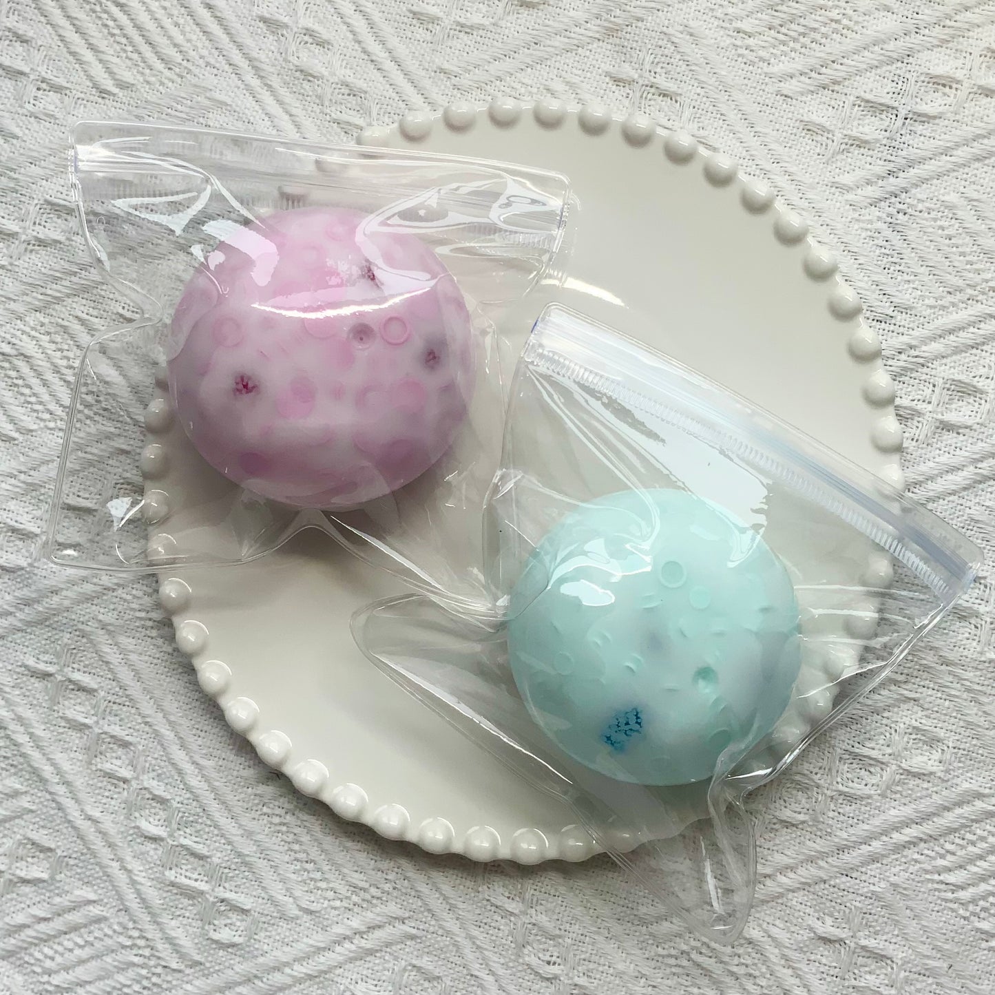 Sugar Balls & Round Blocks Handmade Stress Ball (6cm) - Charming Cheese