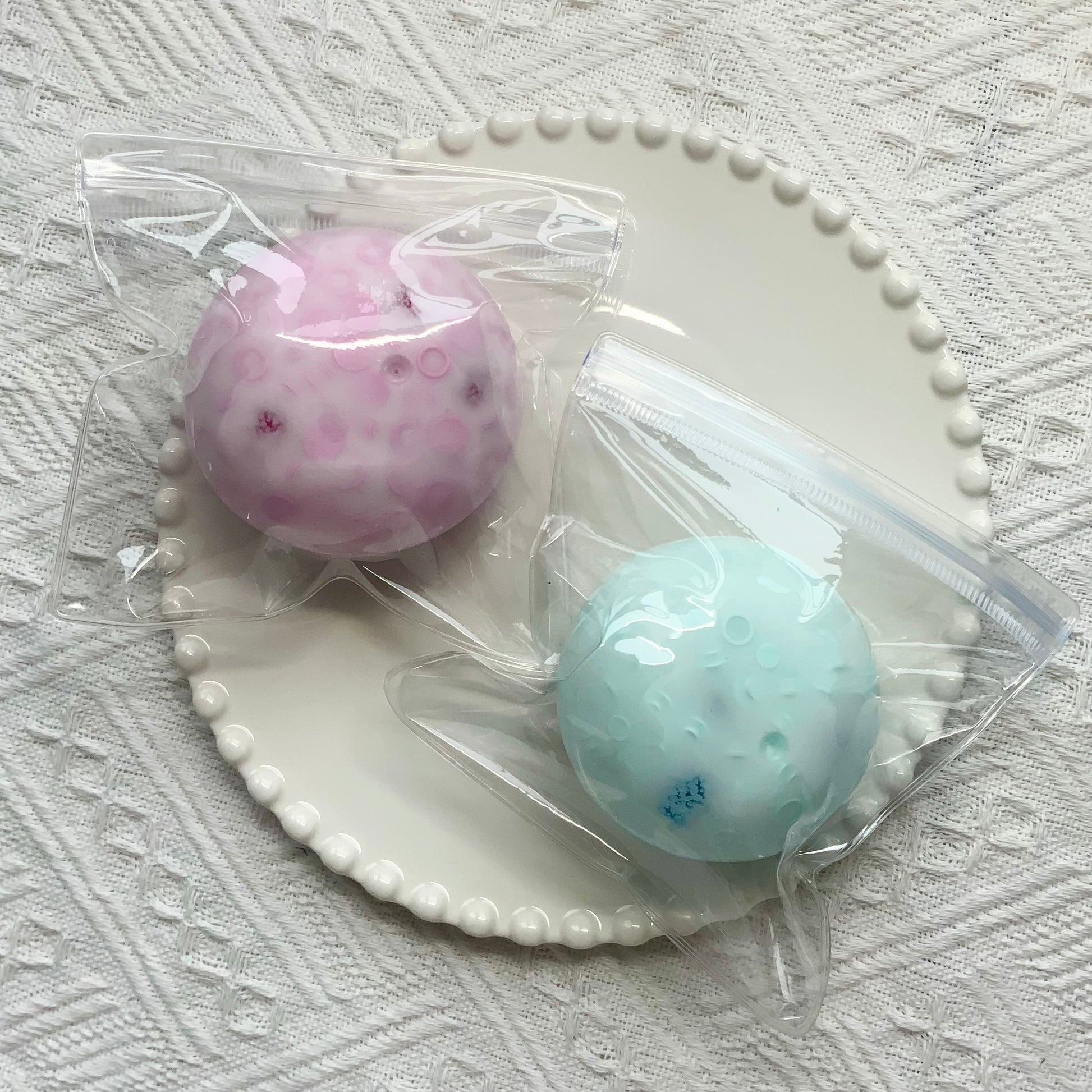 Sugar Balls & Round Blocks Handmade Stress Ball (6cm) - Charming Cheese