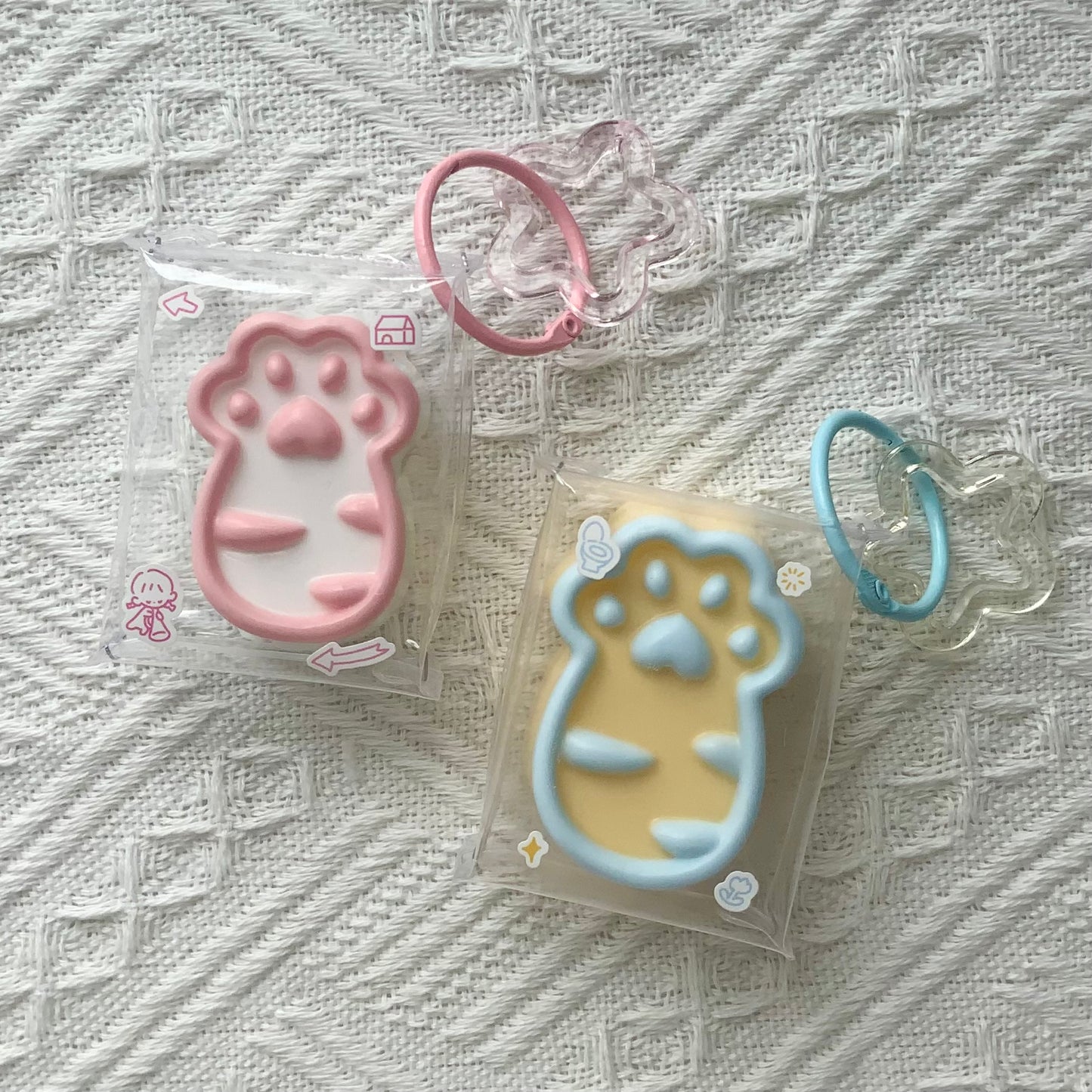 Various Colors Long Cat Paw Taba Squishy Pendant