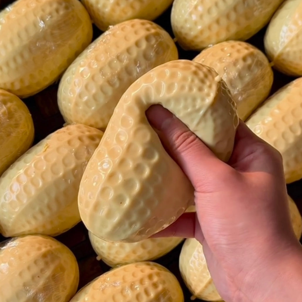 Crispy puffy giant peanut stress ball fidget toy 🥜