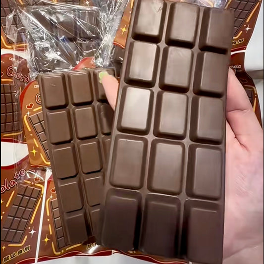 Chocolate bar stress relief slow rising squishy - Charming Cheese
