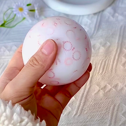 Strawberry Popcorn Round Building Block Handmade Stress Ball
