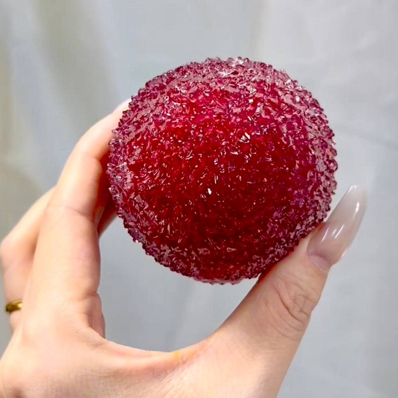 Icy Bayberry Stress Ball Handmade Fidget Toy