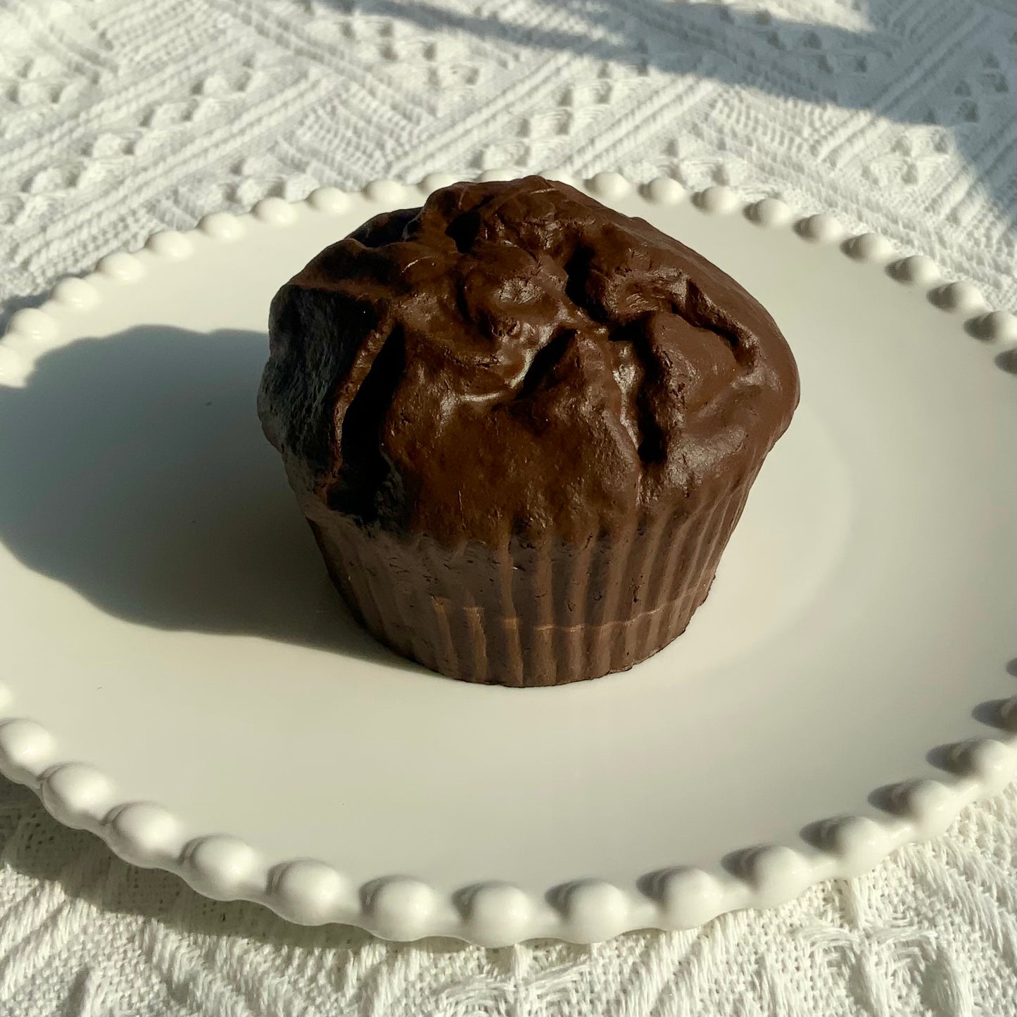 Chocolate muffin slow rising squishy toy - Charming Cheese