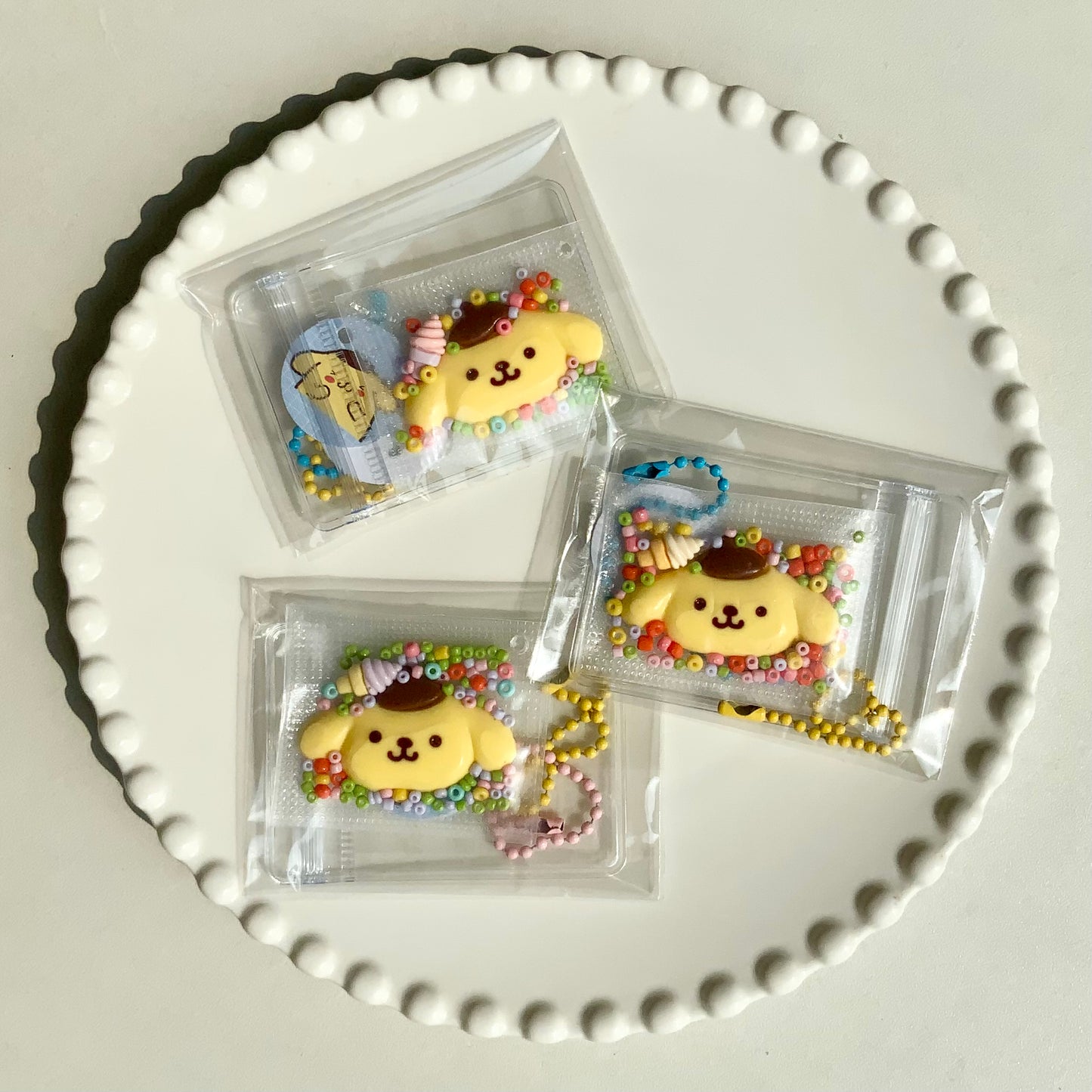 Sanrio Pompompurin taba squishy toy pendant - Charming Cheese
