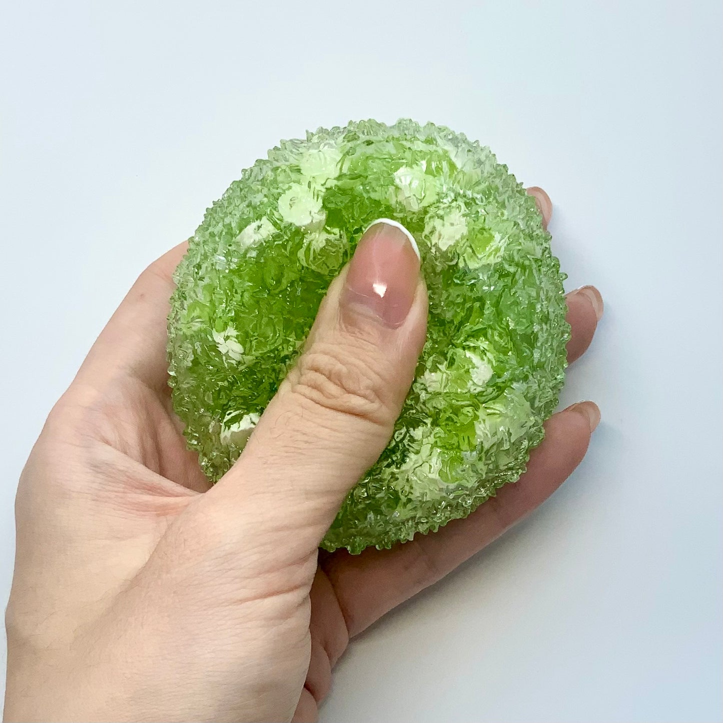 Gel Grass Green Round Blocks Sugar Balls Stress Ball Fidget Toy