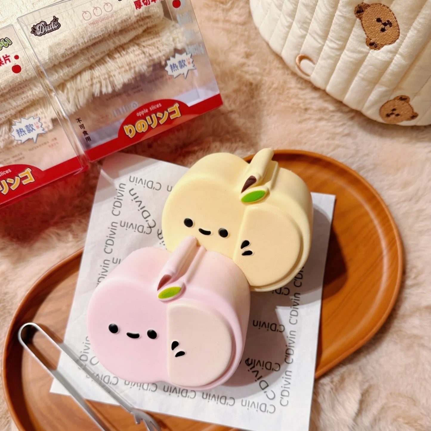 Chubby Apple Slice Slow-rising Squishy Toy