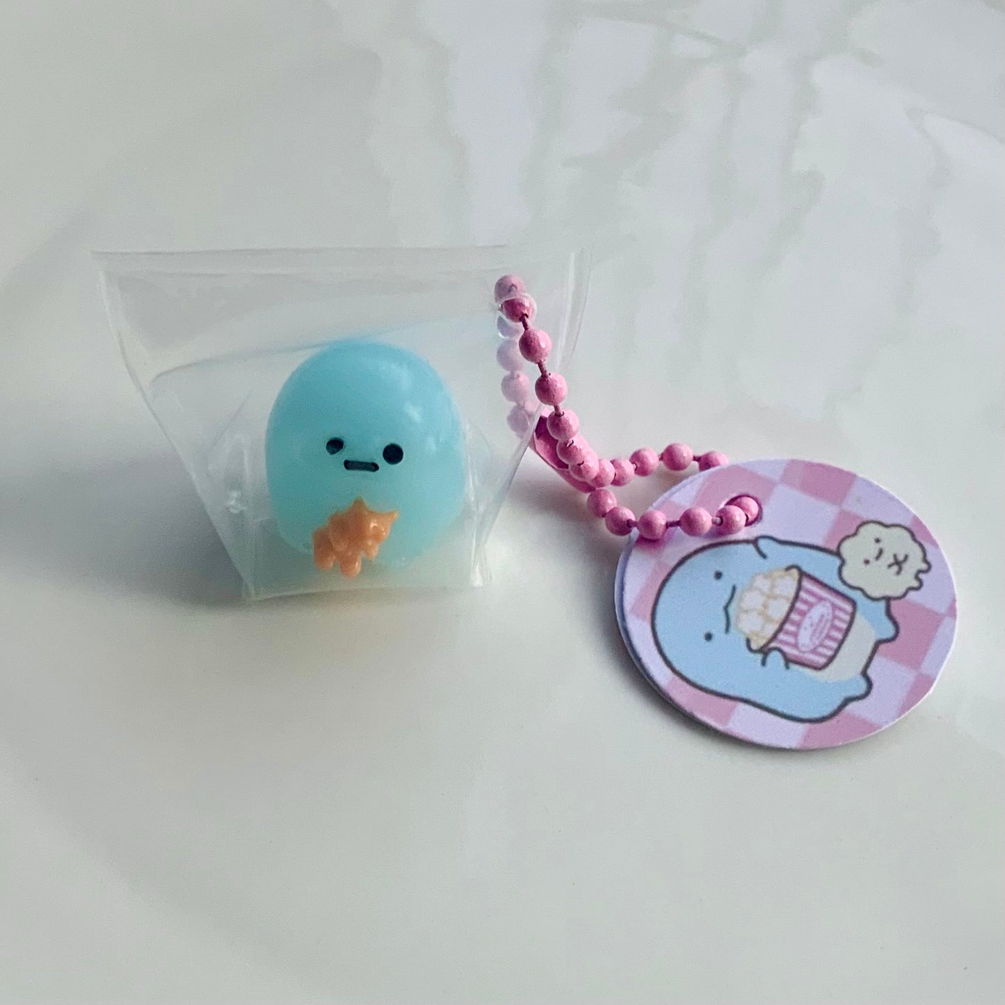 Sumikko Gurashi mini taba squishy toy pendant - Charming Cheese