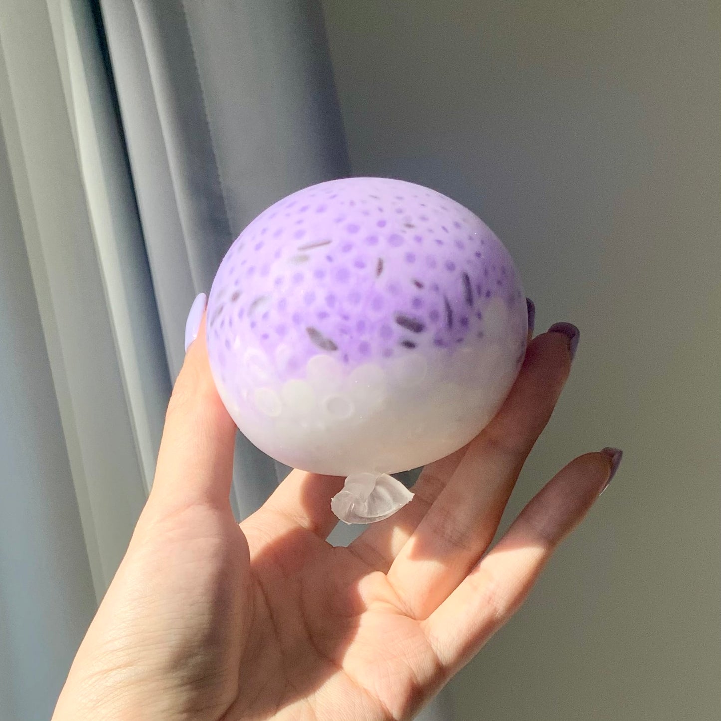 Handmade Taro paste purple rice cream stress ball toy - Charming Cheese