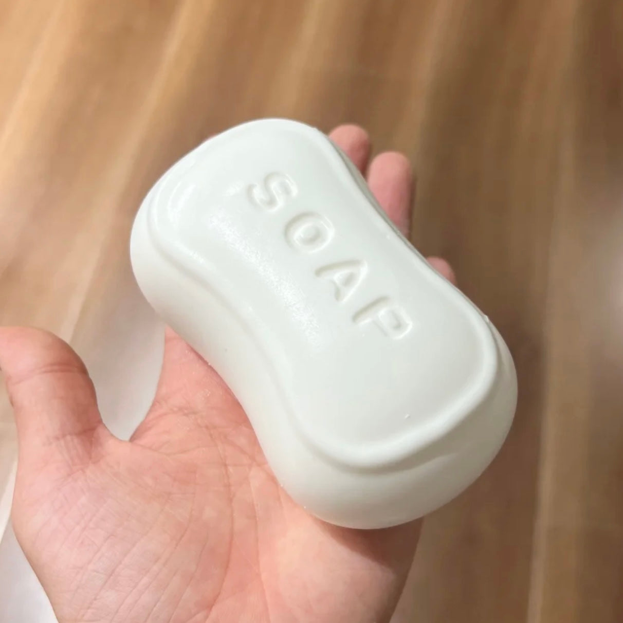 Flocked super soft white soap taba squishy toy