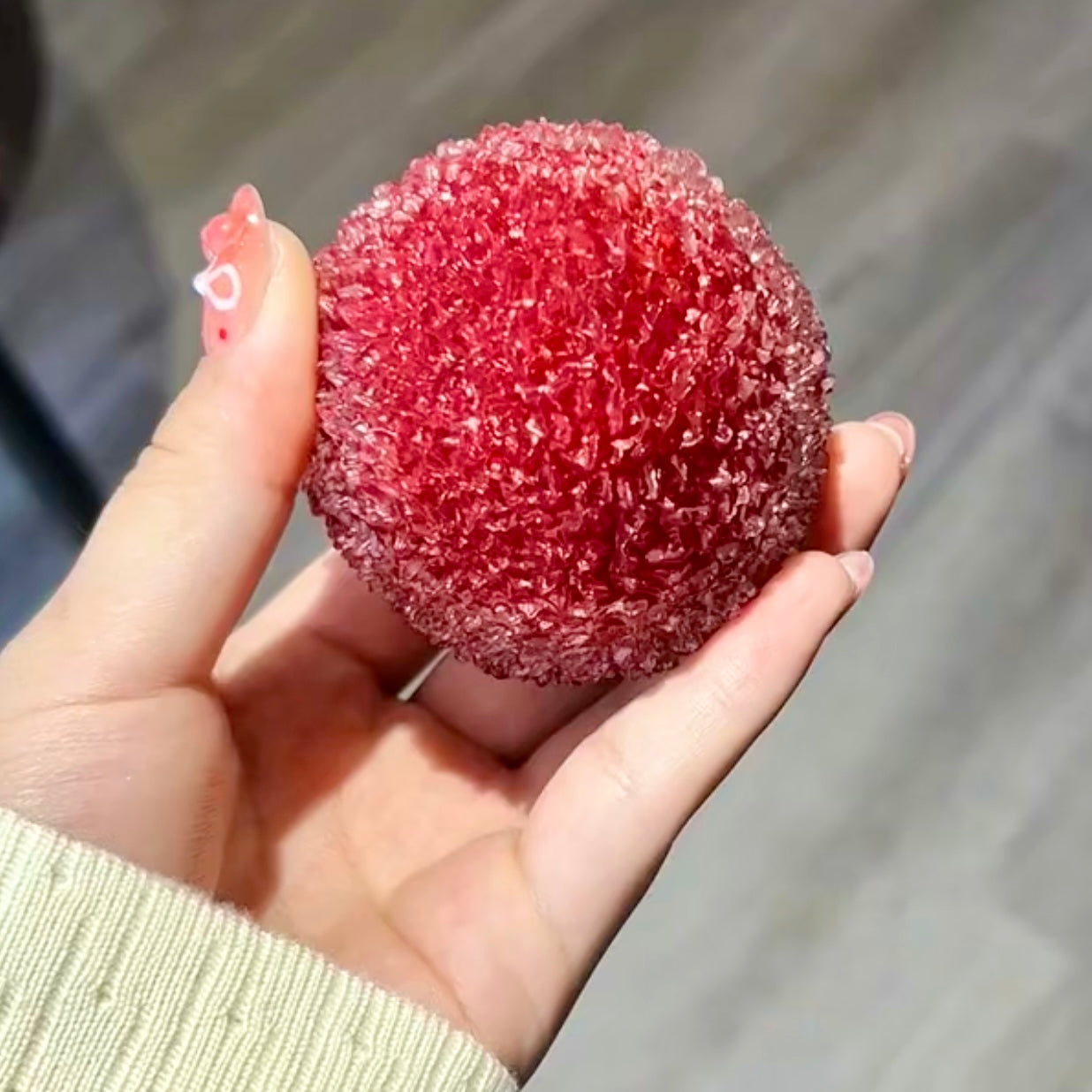 Icy Bayberry Stress Ball Handmade Fidget Toy