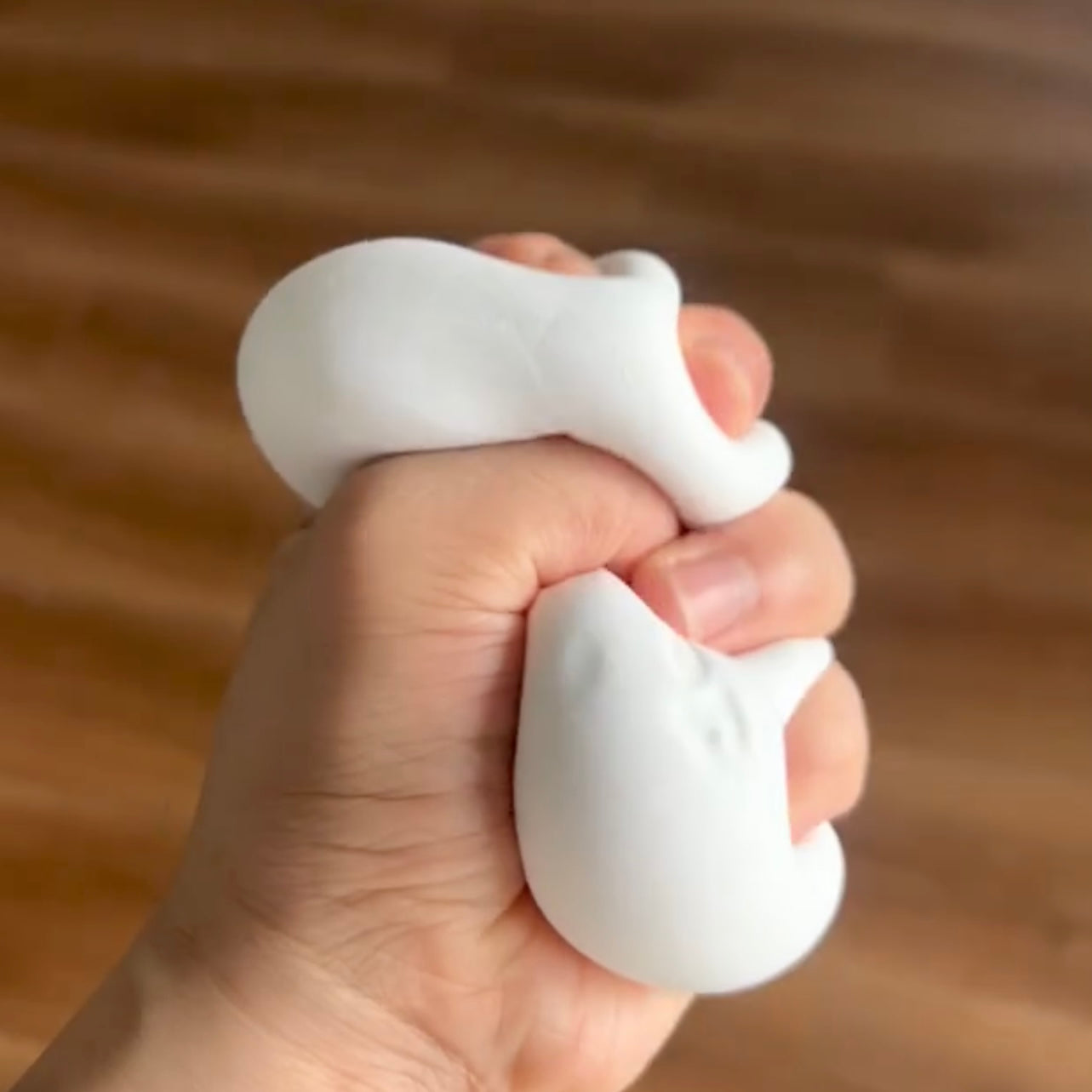 Flocked super soft white soap taba squishy toy