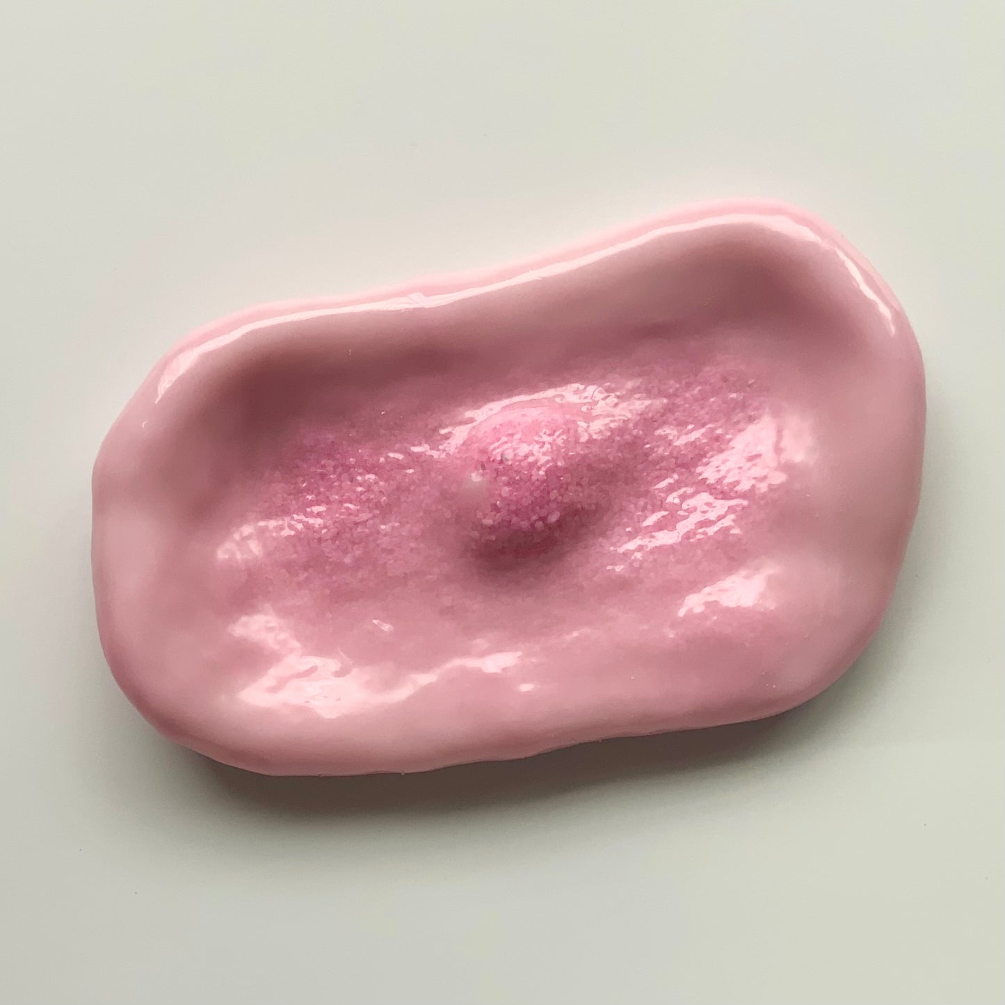 Handmade fine sand pancake stress ball fidget toy - Charming Cheese